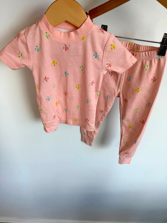 Pink Fish PJ Set / 18m