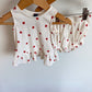 Maple Leaf Peplum Top + Shorties Set / 12-18m