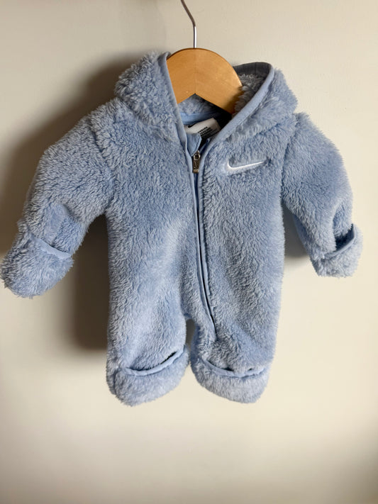 Nike Blue Hood Bunting Suit / 0-1m