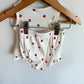 Maple Leaf Peplum Top + Shorties Set / 12-18m