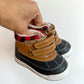 Velcro Tan Navy Ankle Boots / Size 5 Toddler