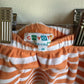 Striped Pumpkin Footed Pants / 0-3m