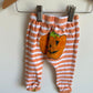 Striped Pumpkin Footed Pants / 0-3m