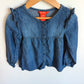 Chambray Ruffle Shoulder Top / 4T