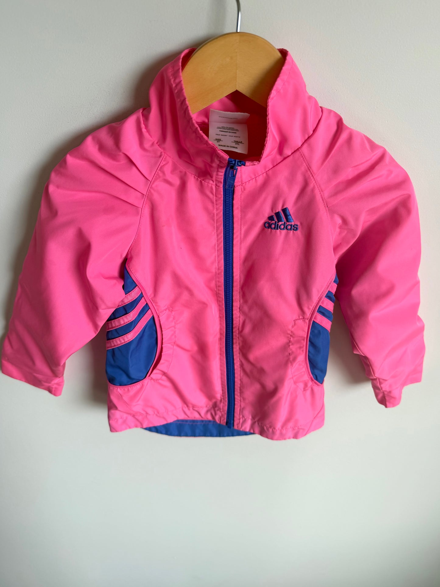 Adidas Pink Zipper Jacket (PLAY) / 2T