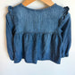 Chambray Ruffle Shoulder Top / 4T