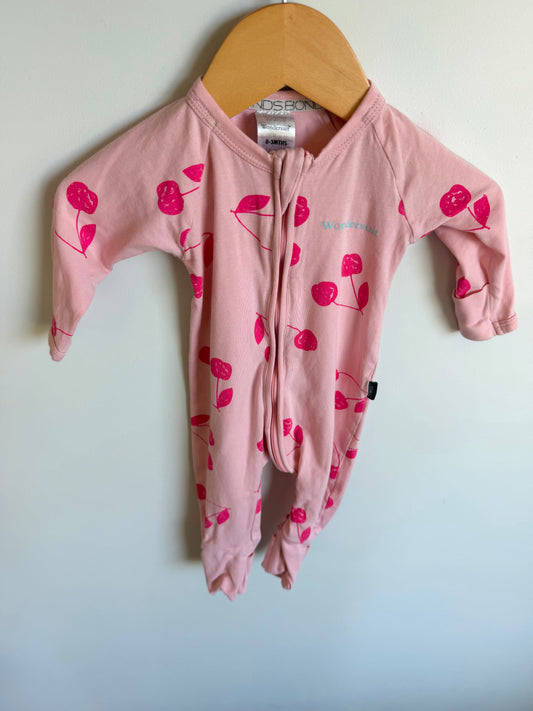 Bonds Cherry Pink Sleeper / 0-3m