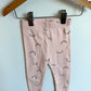 Pink Ribbed Rainbow Leggings / 2T