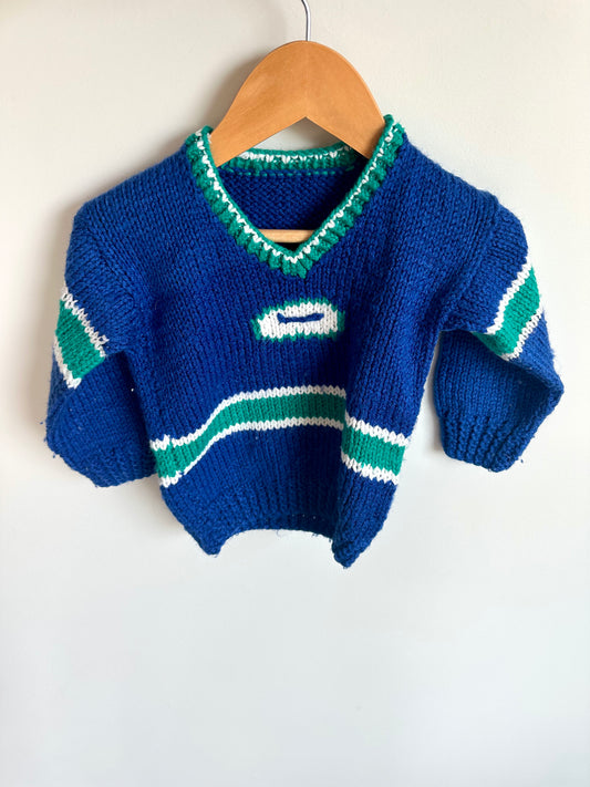 Canucks Handmade Knit Jersey / 12m?