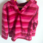 Striped Pink Pull Over Hoodie / 6 years