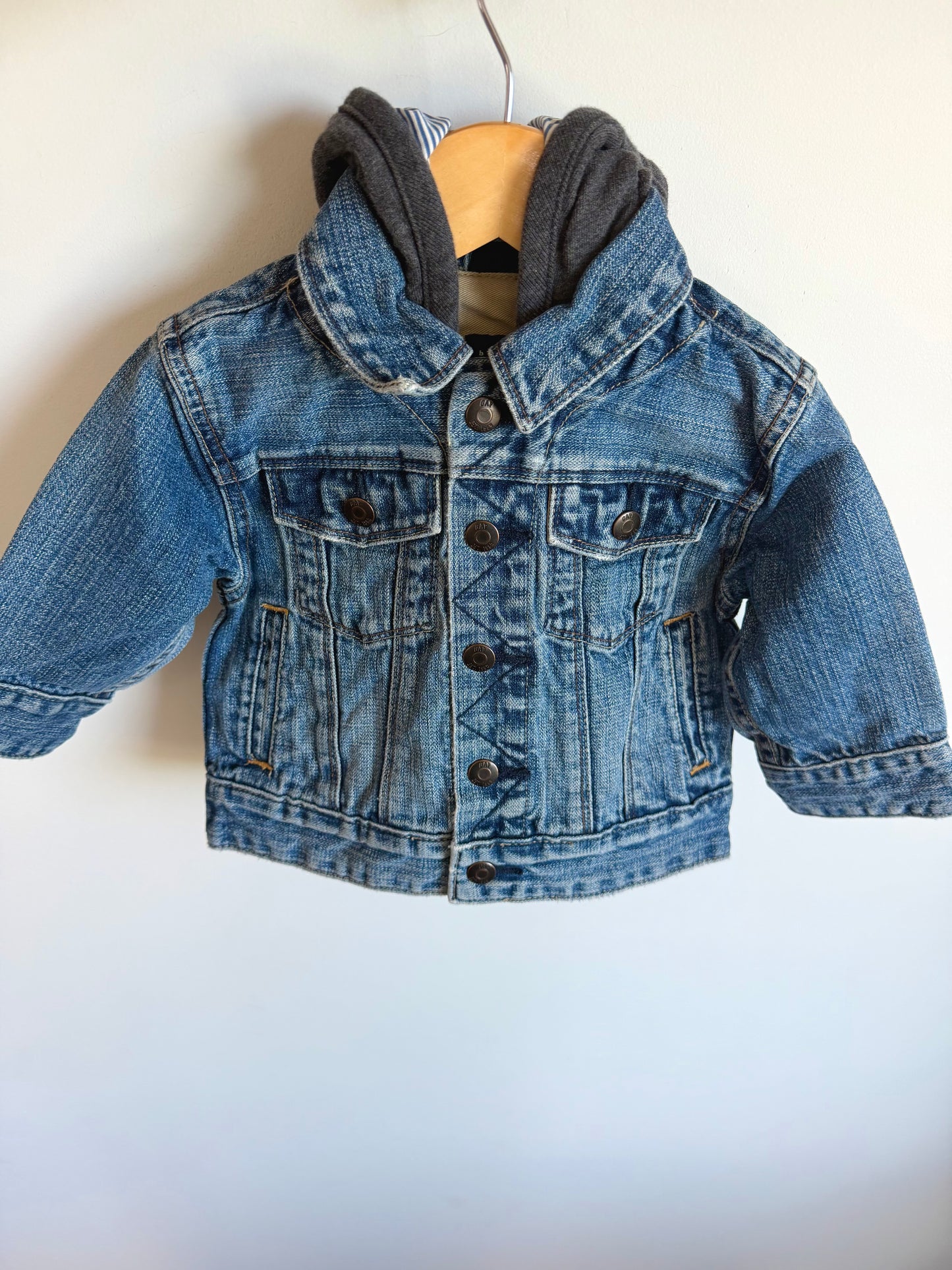 Gap Hood Jean Jacket / 12-18m
