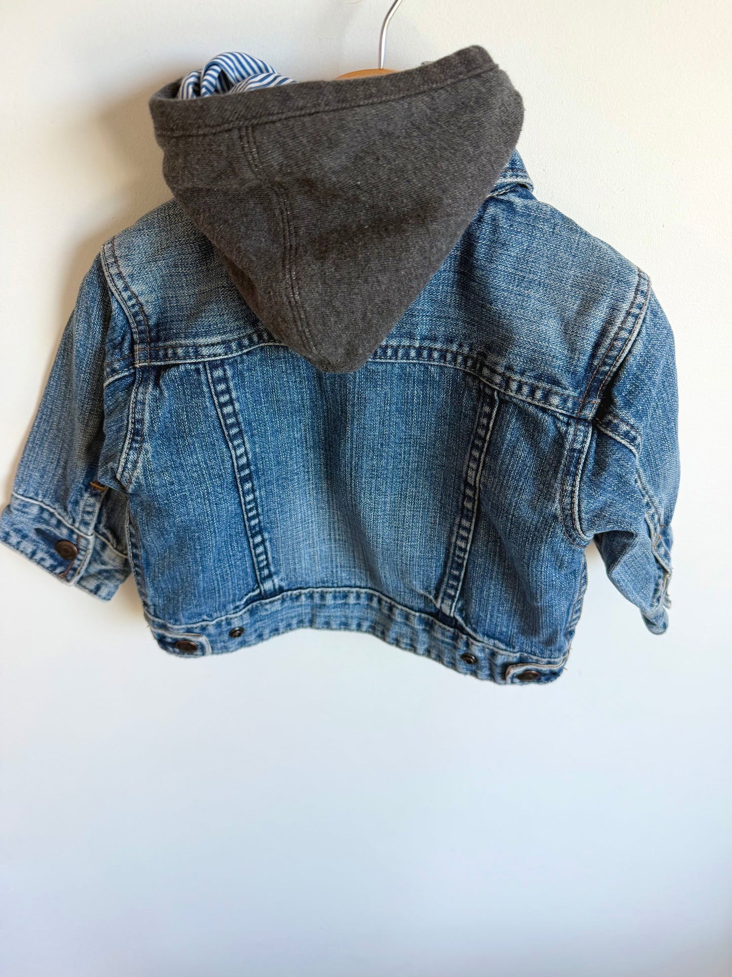 Gap Hood Jean Jacket / 12-18m