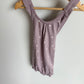 H&M Organic Purple Polka Dot Romper Suit / 4T