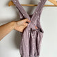 H&M Organic Purple Polka Dot Romper Suit / 4T