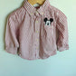 Red Striped Button Up Top / 2T