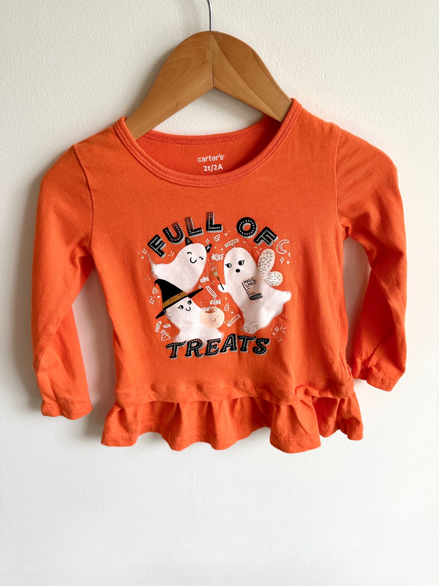 Orange Full of Treats Long Sleeve / 2T