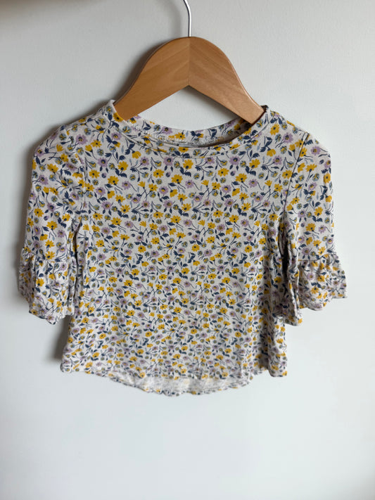 Floral Billowy Sleeve Tunic Top (PLAY) / 2T
