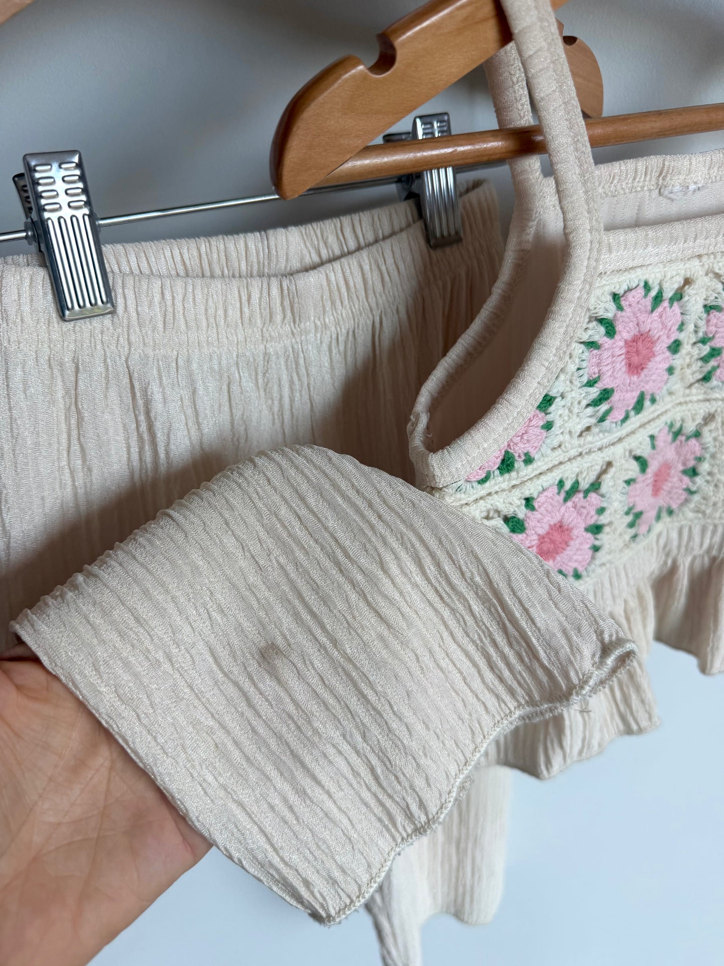 Embroidery Top + Pants Set / 3T?