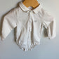 Mayoral White Collar Bodysuit / 6-9m