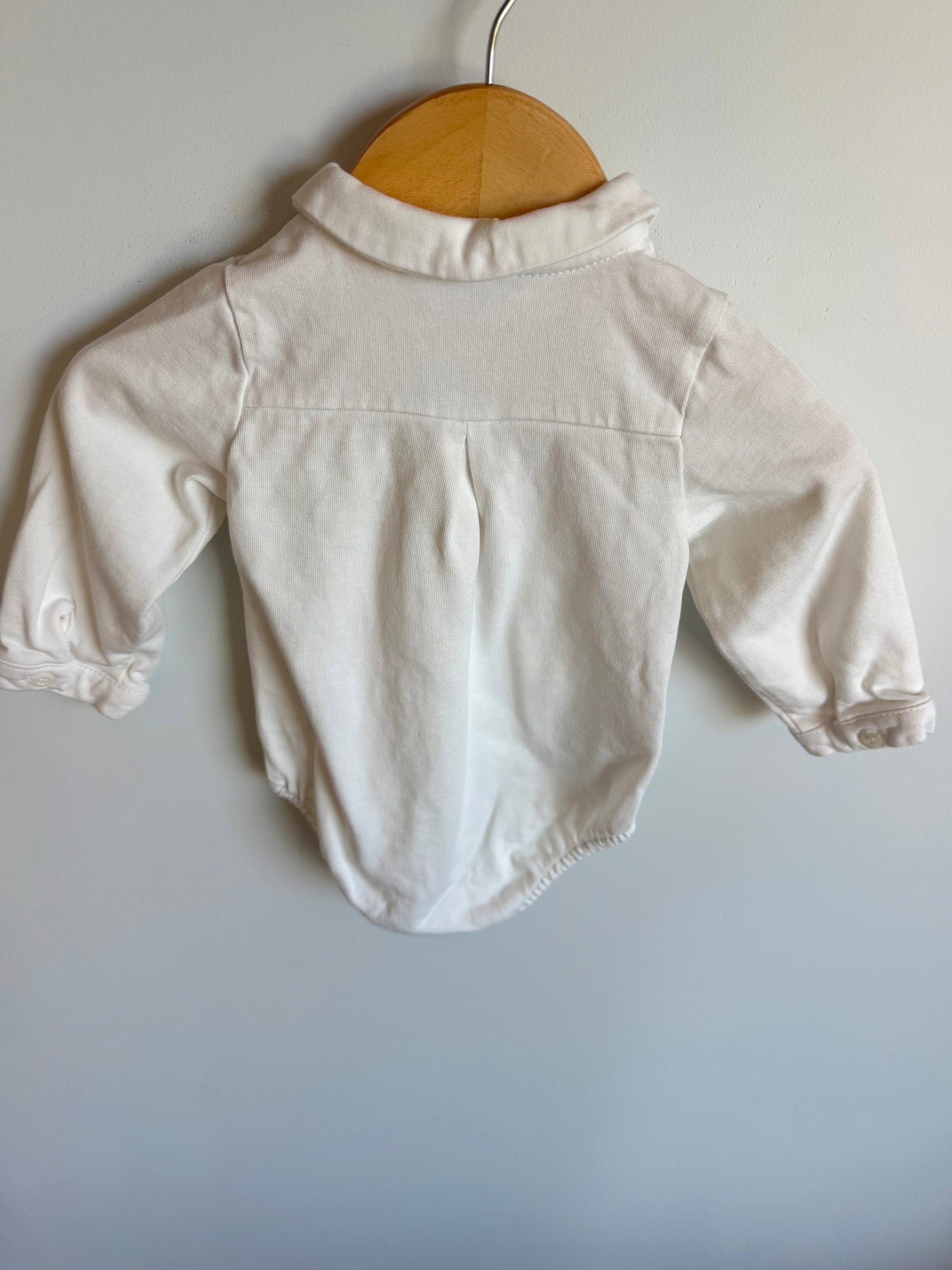Mayoral White Collar Bodysuit / 6-9m