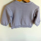 Perriwinkle Embroidered Flower + Snail Crewneck / 6-12m