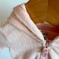 Pink Terry Bear Hoodie / 9m