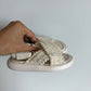 Cream Lace Sandals / Size 8.5-9 Toddler