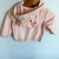 Pink Terry Bear Hoodie / 9m