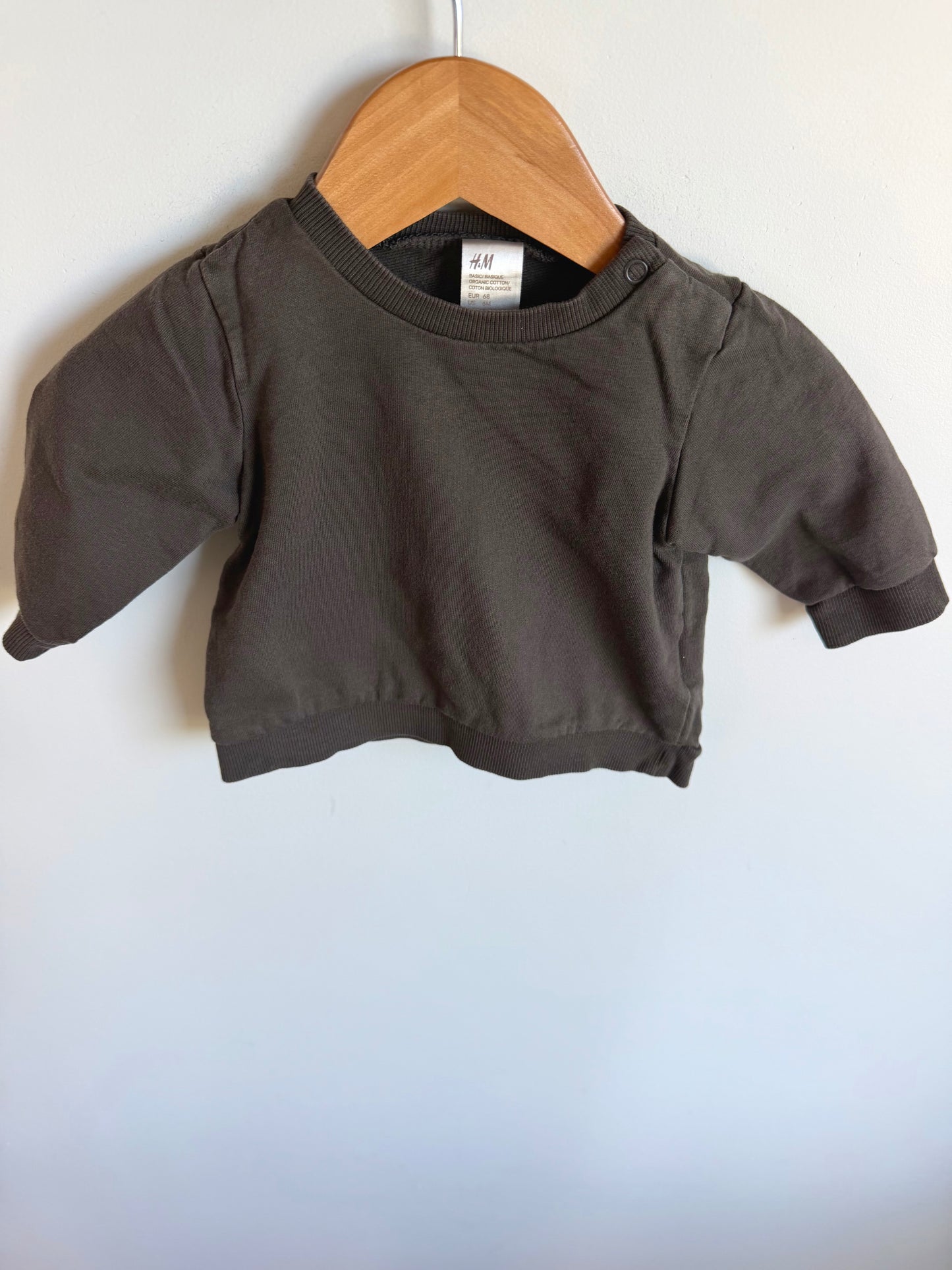 Charcoal Crew Neck Sweater / 4-6m