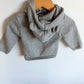 100% Cotton Grey Knit Cardigan / 6-9m