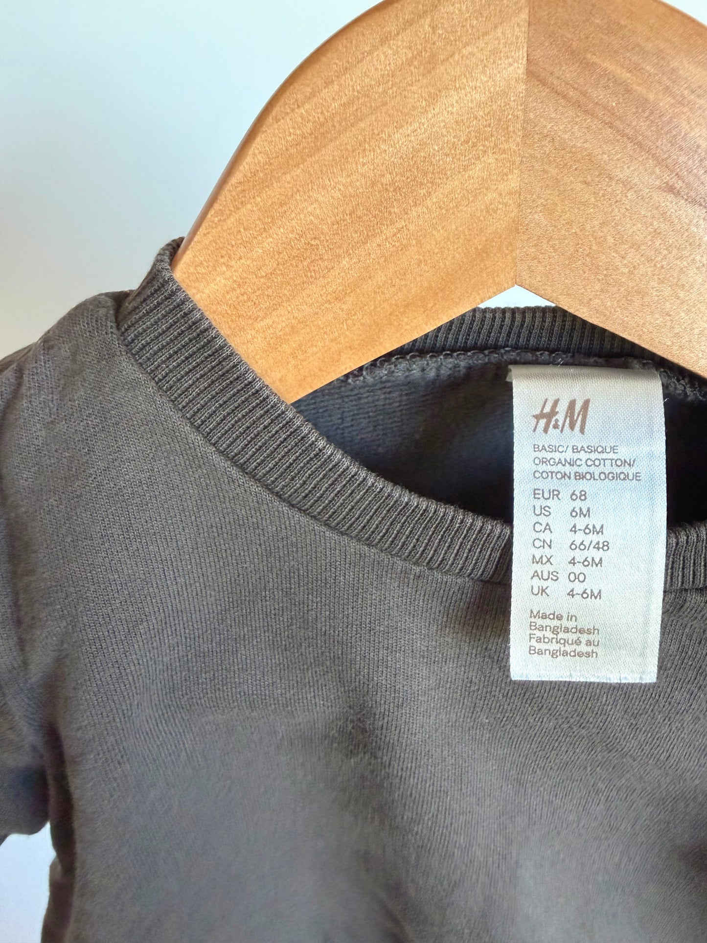 Charcoal Crew Neck Sweater / 4-6m