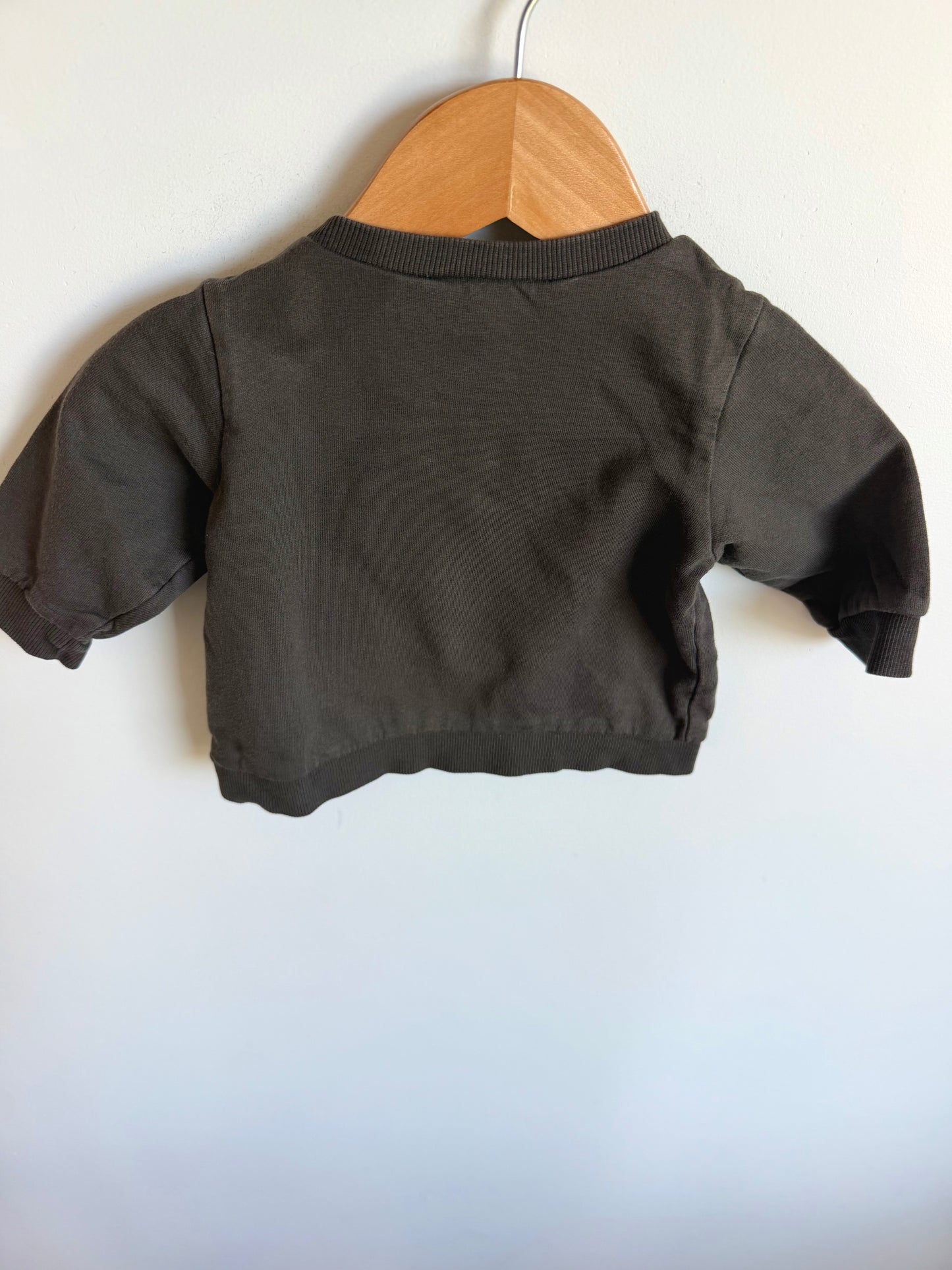 Charcoal Crew Neck Sweater / 4-6m