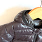 Black Hooded Puffer Jacket / 12m