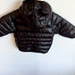Black Hooded Puffer Jacket / 12m