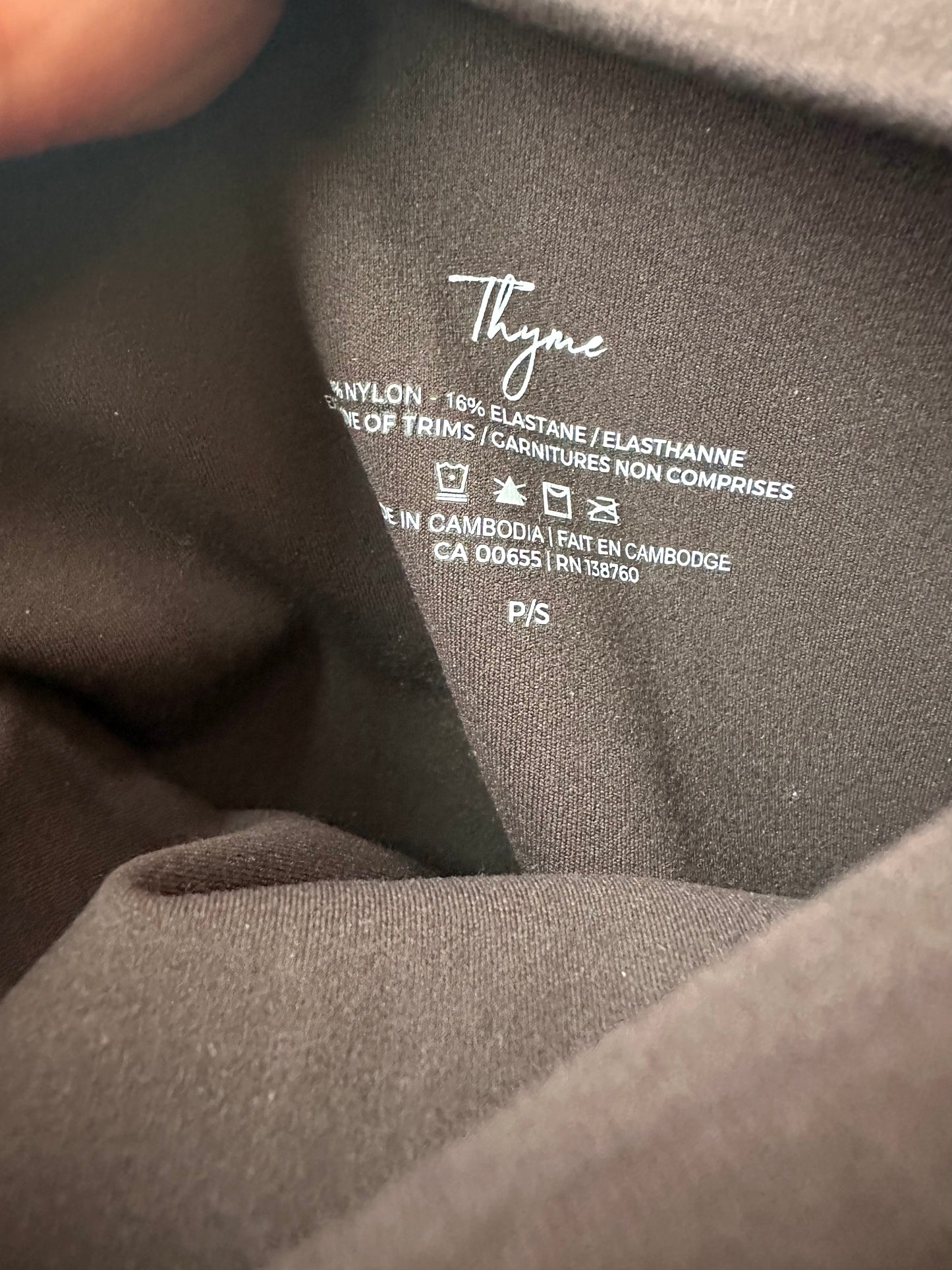 Thyme Brown Maternity Leggings / Small