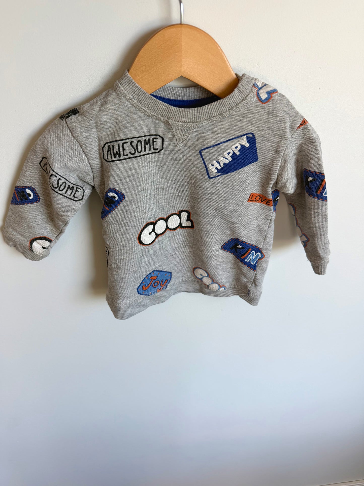 H&M Cool Grey Sweater / 6-9m