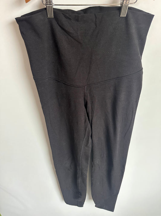 High Rise Active Charcoal Maternity Leggings / Medium (No Shipping)