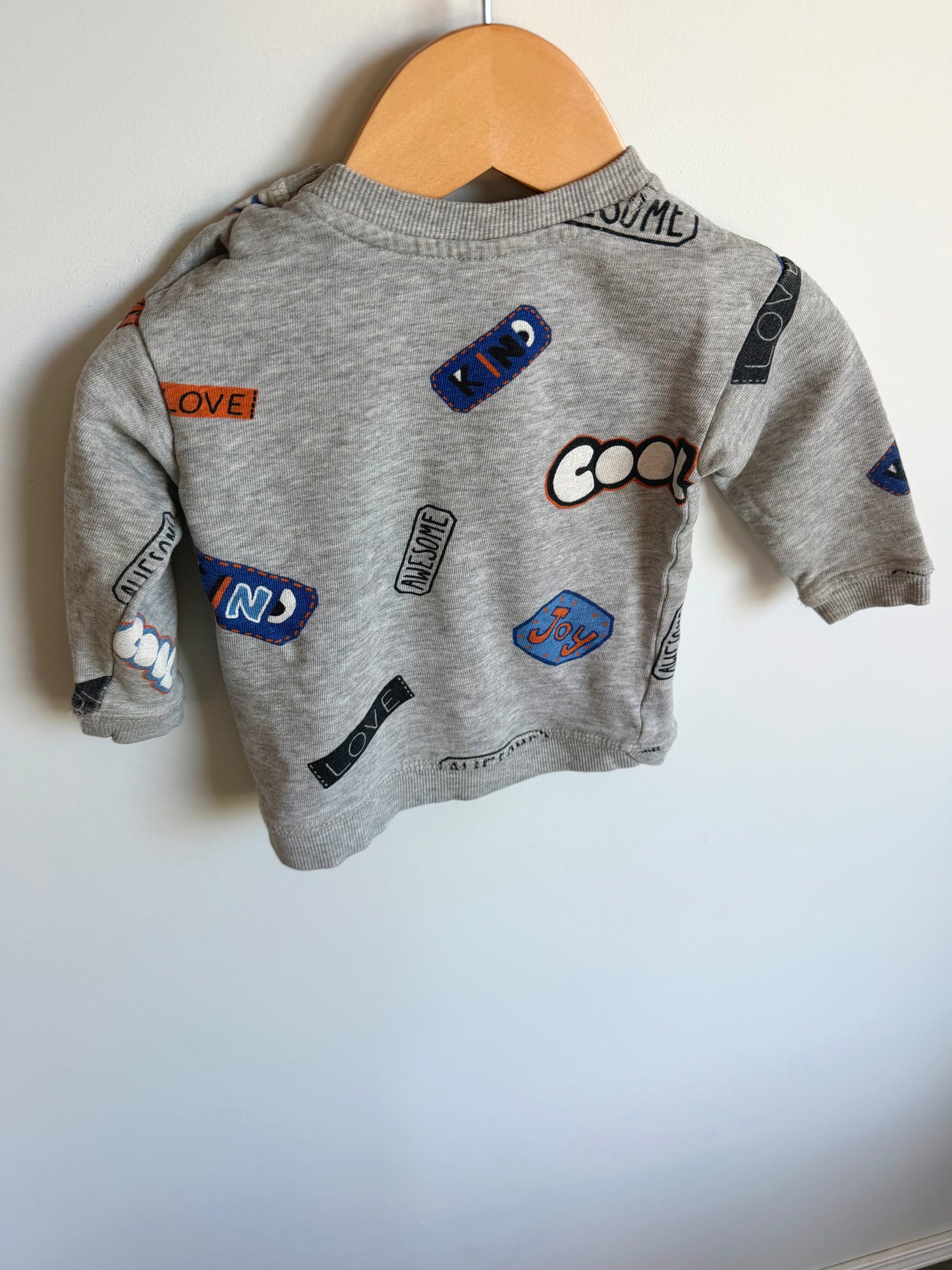 H&M Cool Grey Sweater / 6-9m
