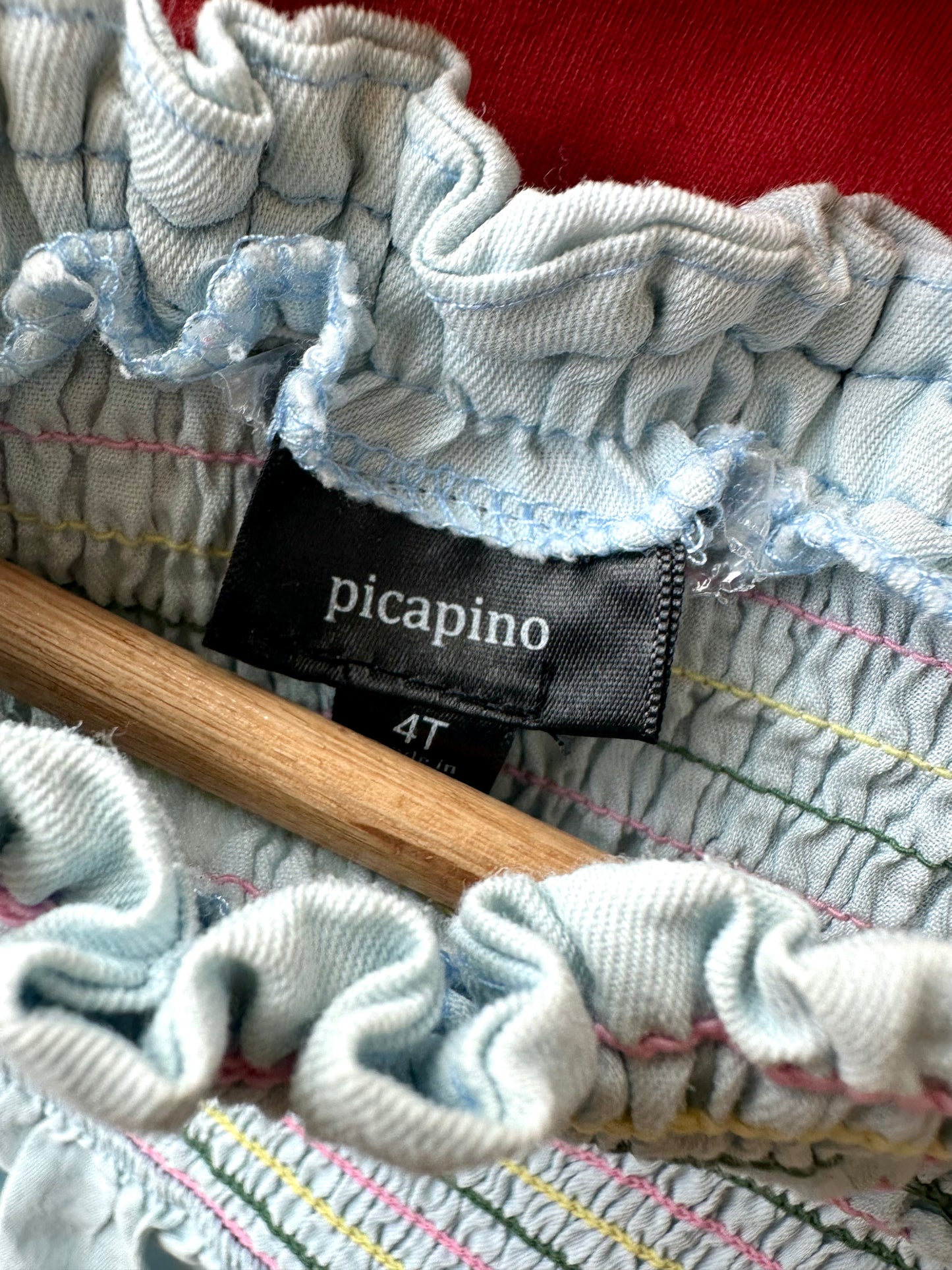 Smock Top Pastel Blue Dress / 4T