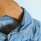 Denim Like Button Top / 6-12m