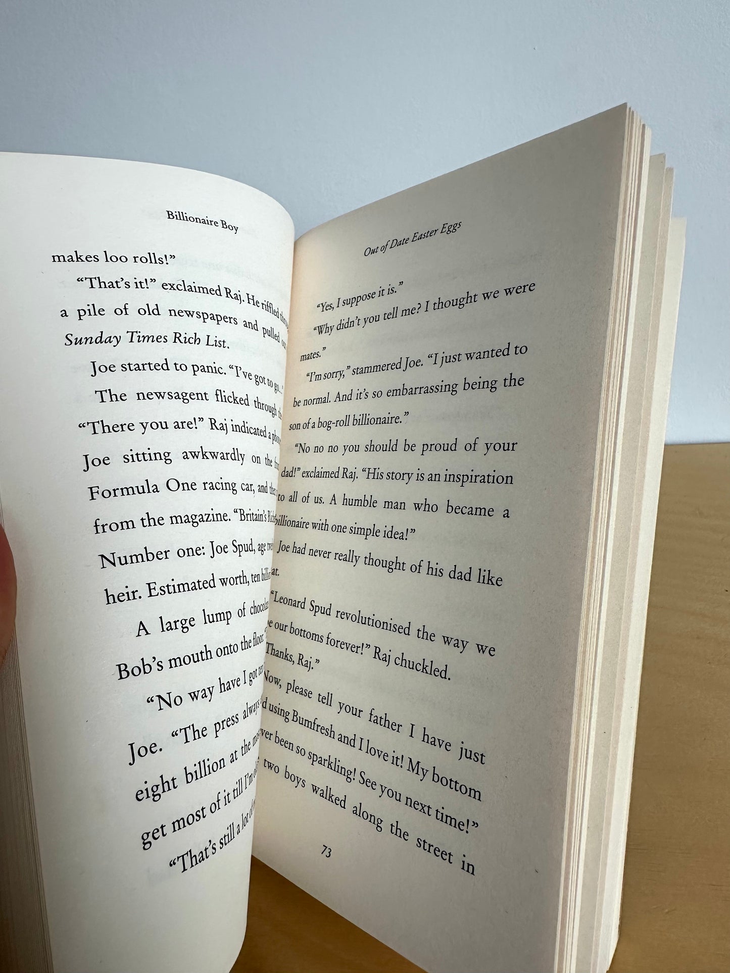 Billionaire Boy Book / 9-12 years