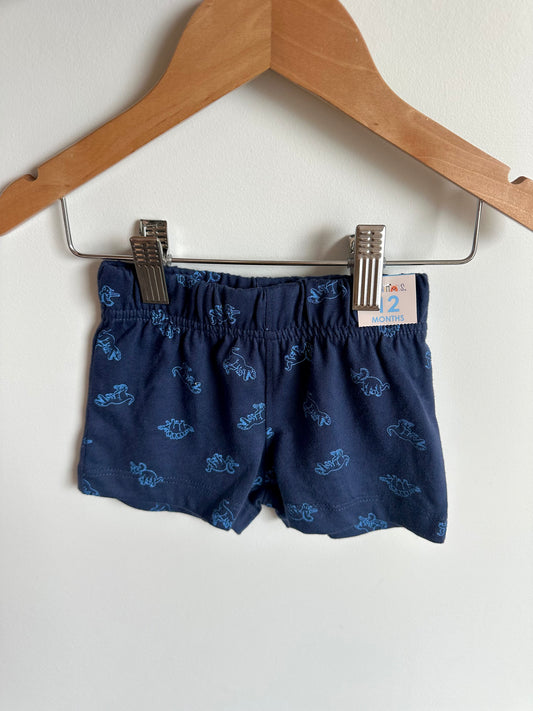 Blue Dino Shorts (With Tags)/ 12m