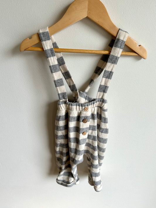 Striped Suspender Pants / 9-12m