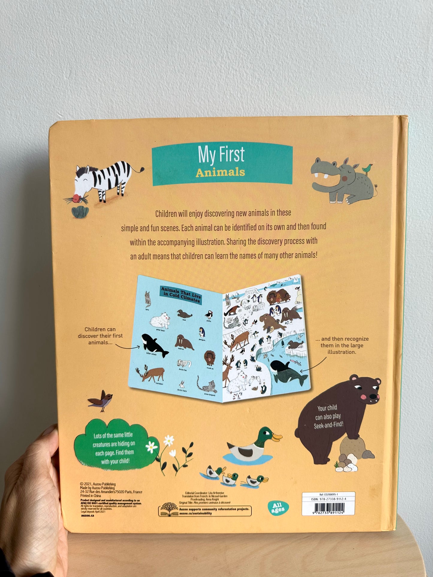 My First Animals Large Board Book (No Shipping)