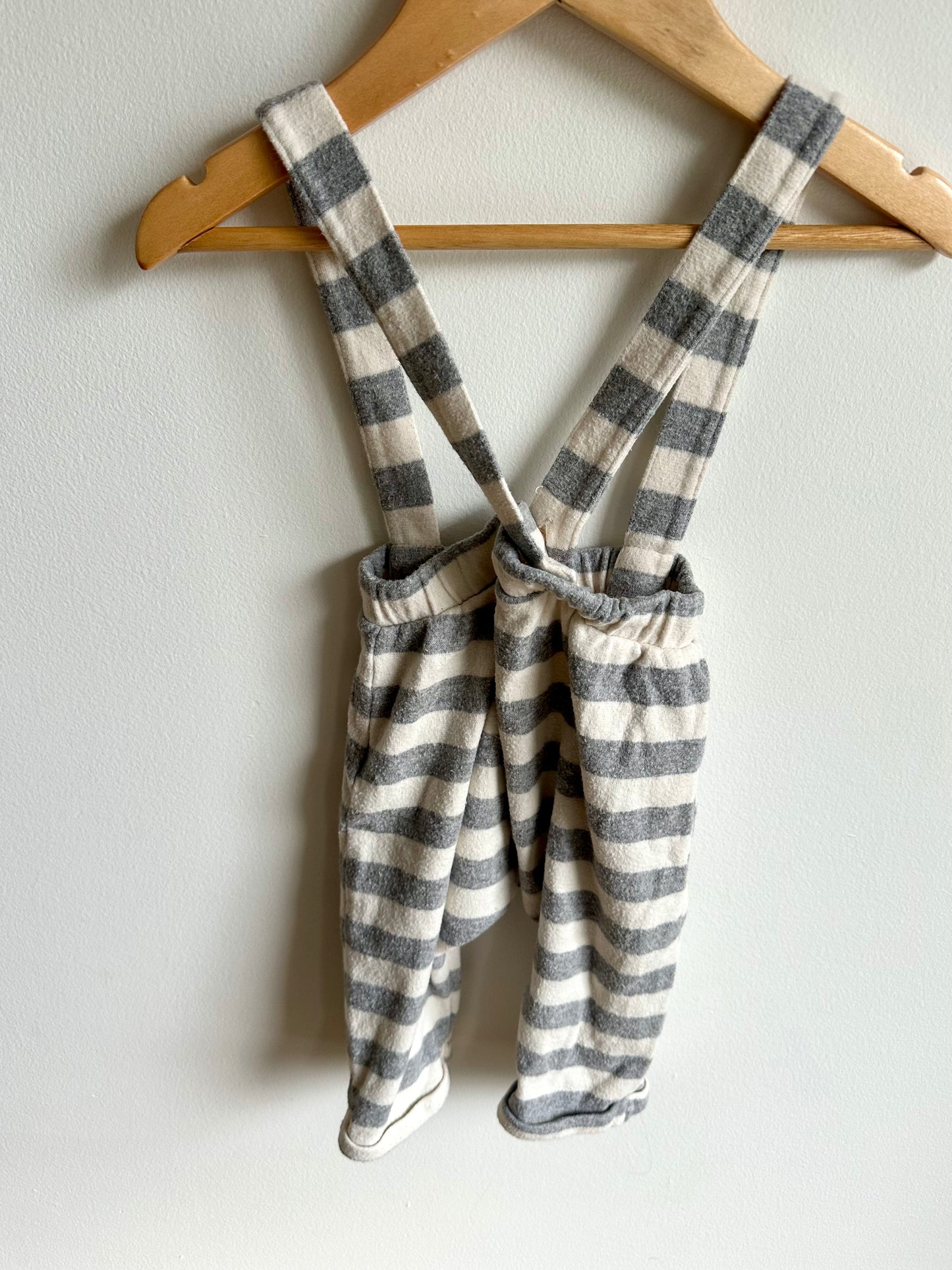 Striped Suspender Pants / 9-12m