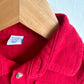 Red Collared Button Up Top / 12-18m