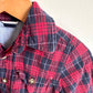 Red Plaid Button Up with Pocket Top / 12-18m