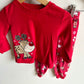 Red Reindeer PJ Set / 18m