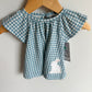Gingham Bunny Top (With Tags) / 3-6m