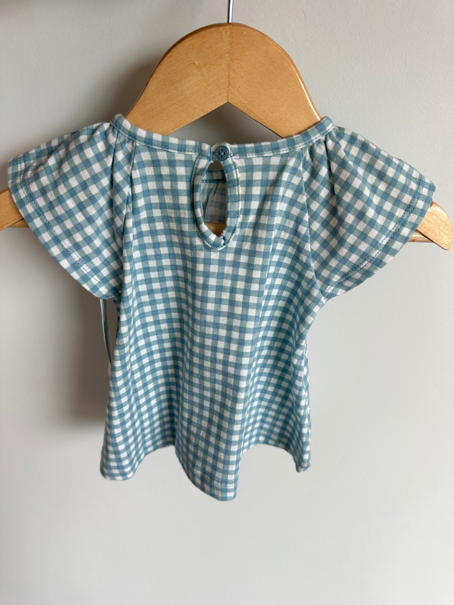 Gingham Bunny Top (With Tags) / 3-6m
